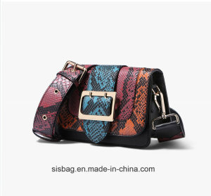 New Fashion Python Grain PU Single Satchel Bag